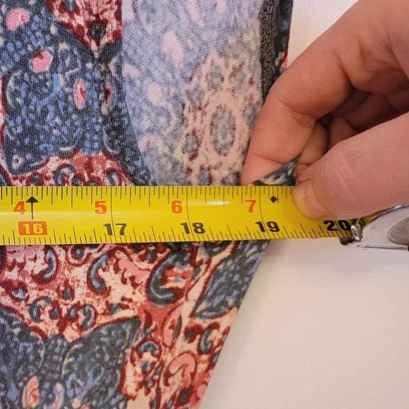 Anthropologie Maeve Faux-Wrap High Low Cap Sleeve Maxi Dress, Size 10 - Picture 10 of 12